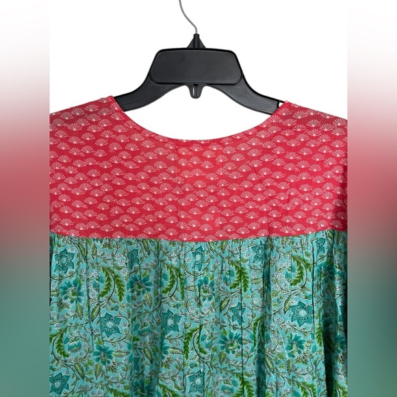 NWT Layerz Clothing Oh My Stars Mixed Print Short Sleeve 100% Cotton Top Size M - Picture 11 of 12